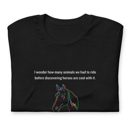 Horses are Cool with It - Soft Bella + Canvas Graphic T-shirt